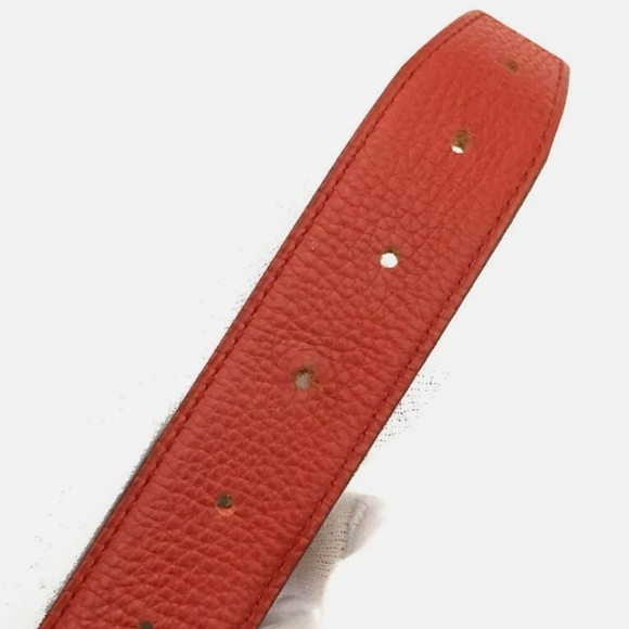 HERMES CONSTANCE H BELT POTIRON LEATHER MENS BELT/R3485 - Picture 7 of 12